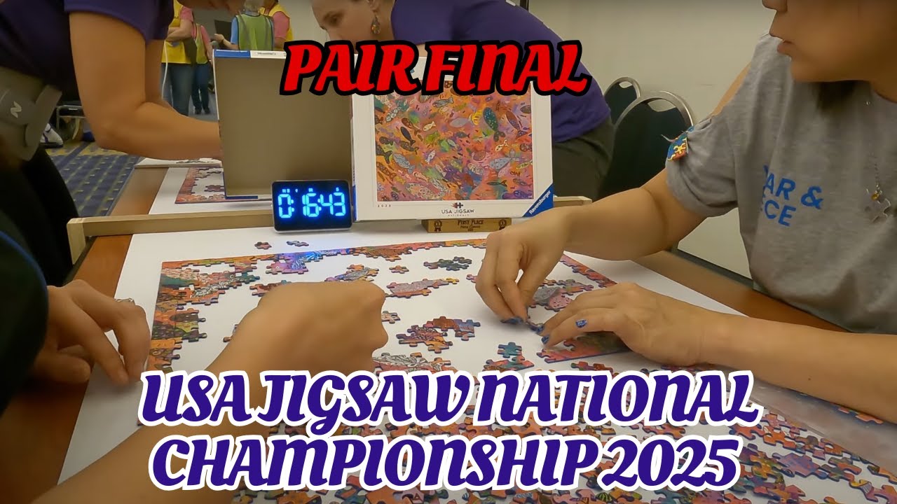 Two Puzzle Unicorns Tackle the USA Jigsaw Nationals Final – Real-Time Puzzle Solve