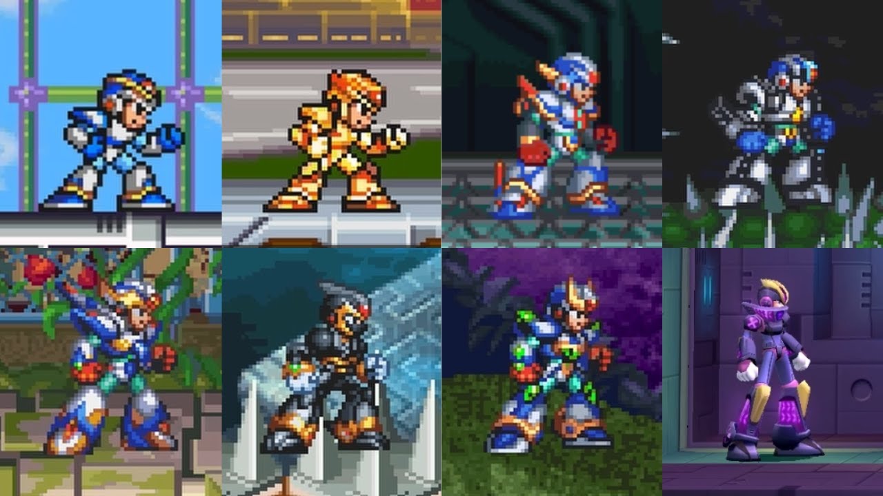 All X's Armors Demonstration - Mega Man X Series