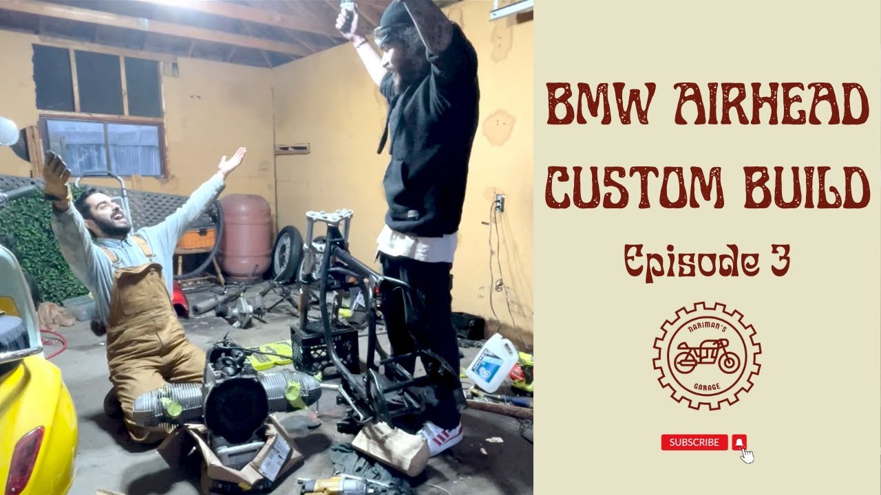 Stripping Completed! - BMW AIRHEAD MOTORCYCLE CUSTOM BUILD - Episode 3