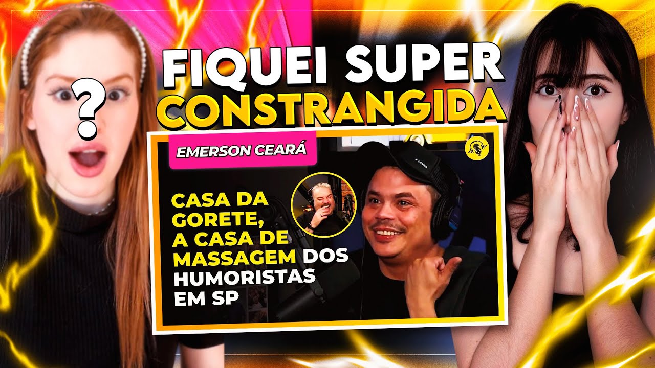 REACT | EMERSON FAZ BOLA QUASE MIJAR NAS CALÇAS 😂 | EMERSON CEARÁ - TICARACATICAST | CR Reacts