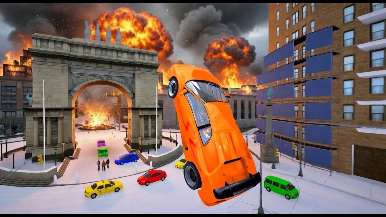 GTA 4 CRASH TESTING REAL CARS #63