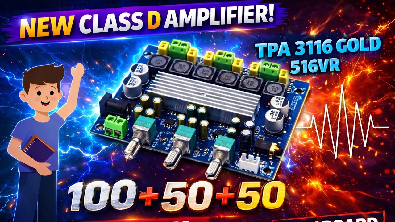 I Popular 200 Watt Class D Amplifier Board.. | TPA 3116D2 2.1 channel..