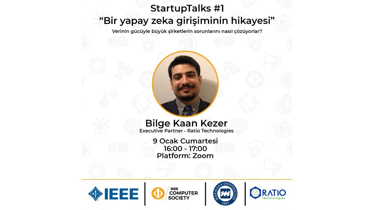 CS StartupTalks-1 BİR YAPAY ZEKA GİRİŞİMİNİN HİKAYESİ w/ BİLGE KAAN KEZER