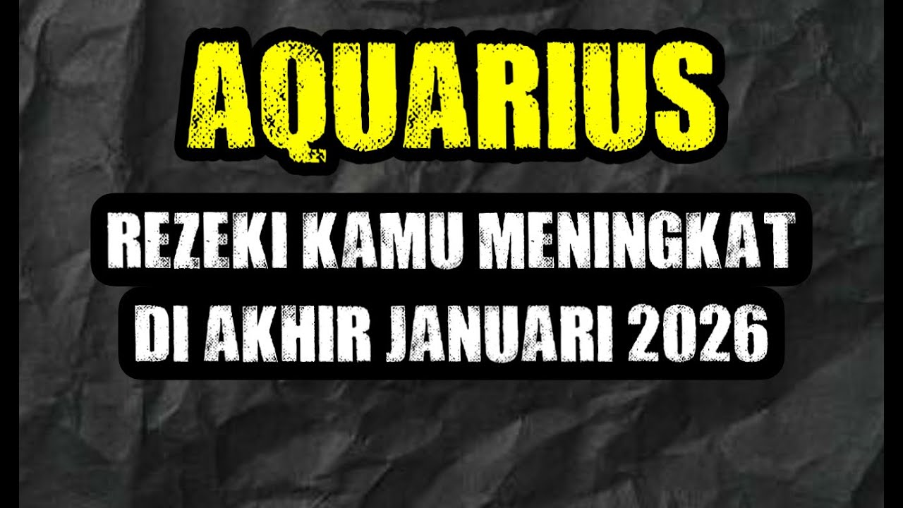 AQUARIUS EKONOMI KAMU BAKAL BANGKIT