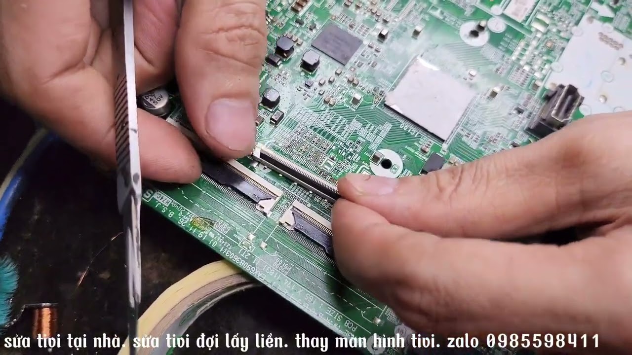 TIVI LG 43NANO79. QUÁ TRÌNH PHỤC HỒI BO CHUYỂN VỀ MỘT CÁP CHO BẠN THỢ.