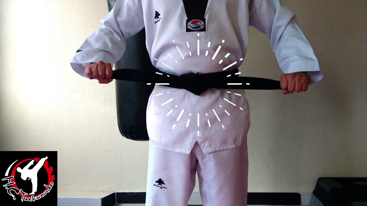¿Como ponerme el cinturón de Taekwondo?.