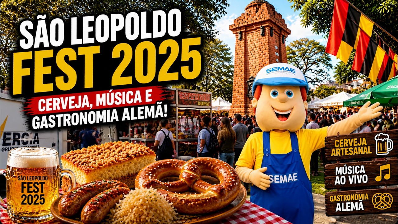 São Leopoldo Fest 2025: Cerveja Artesanal, Música ao Vivo e Gastronomia Alemã