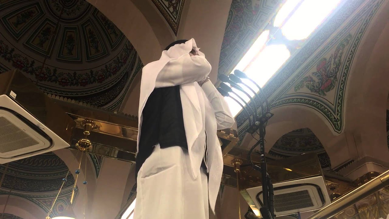 اذان العشاء من الحرم النبوي للمؤذن عمر سنبل