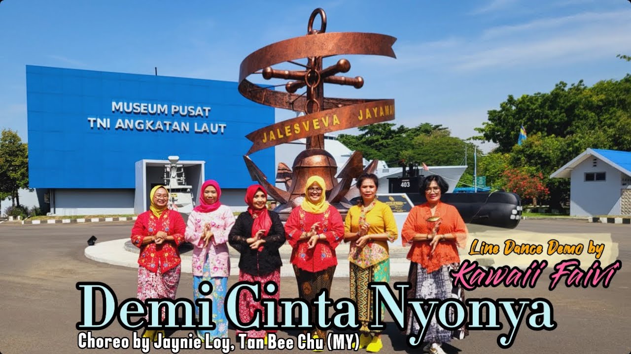 Demi Cinta Nyonya Line Dance Demo by Kawaii Faivi Choreo by Jaynie Loy & Tan Bee Chu (MY)