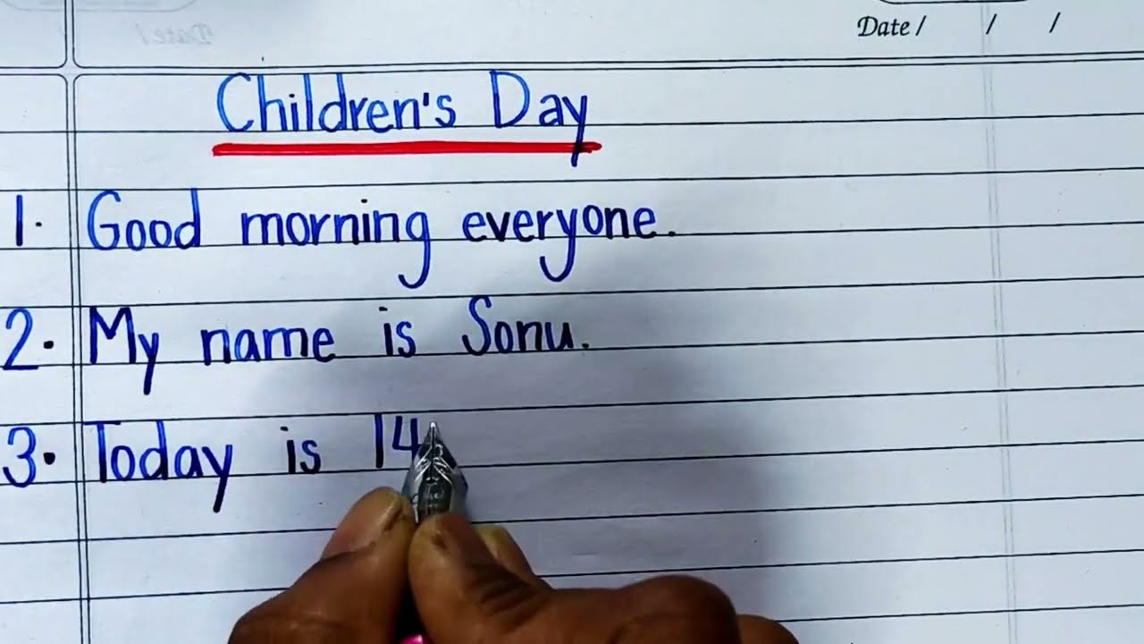 Speech on children's day|short speech on children's day in english 