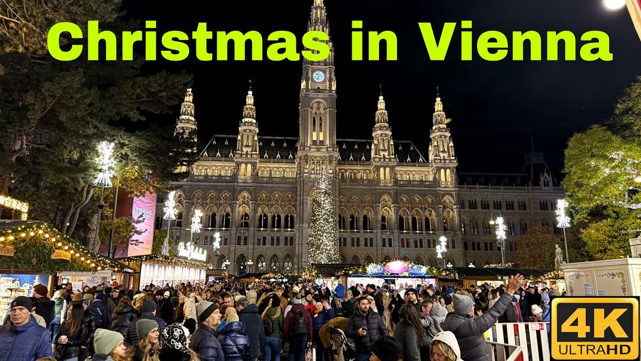 Венское Рождество 2023 🇦🇹 4k Удивительные рождественские огни в Вене