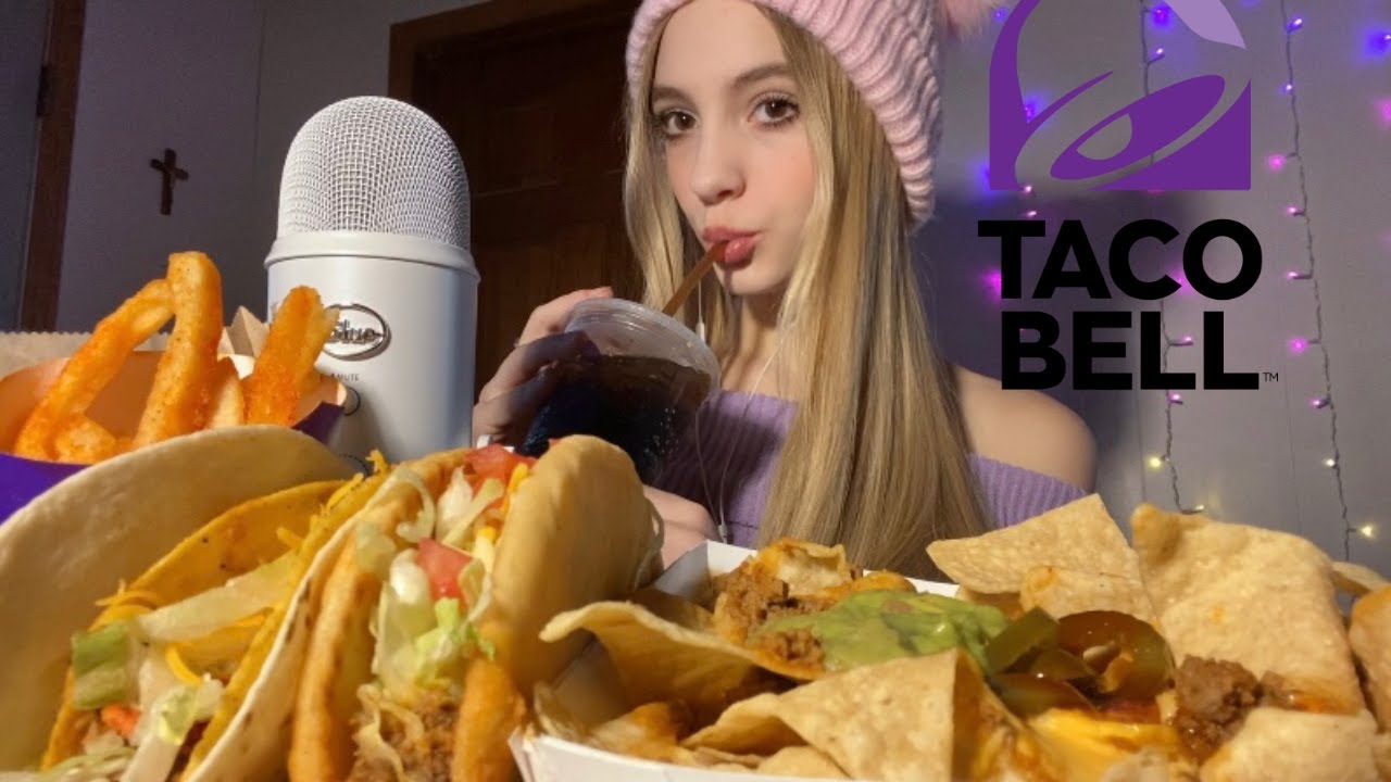 ASMR Eating a TACO BELL FEAST