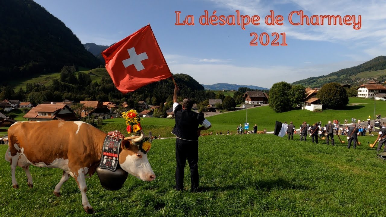 La désalpe de Charmey 2021 - Canton de Fribourg - Suisse