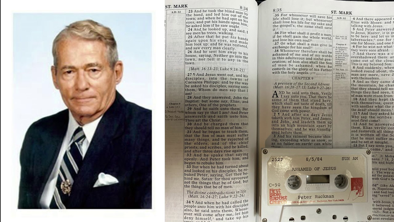 DR. PETER RUCKMAN: ASHAMED OF JESUS