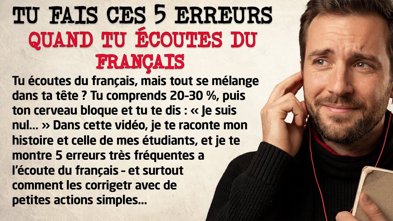 You make these 5 mistakes when you listen to French | A2-B1