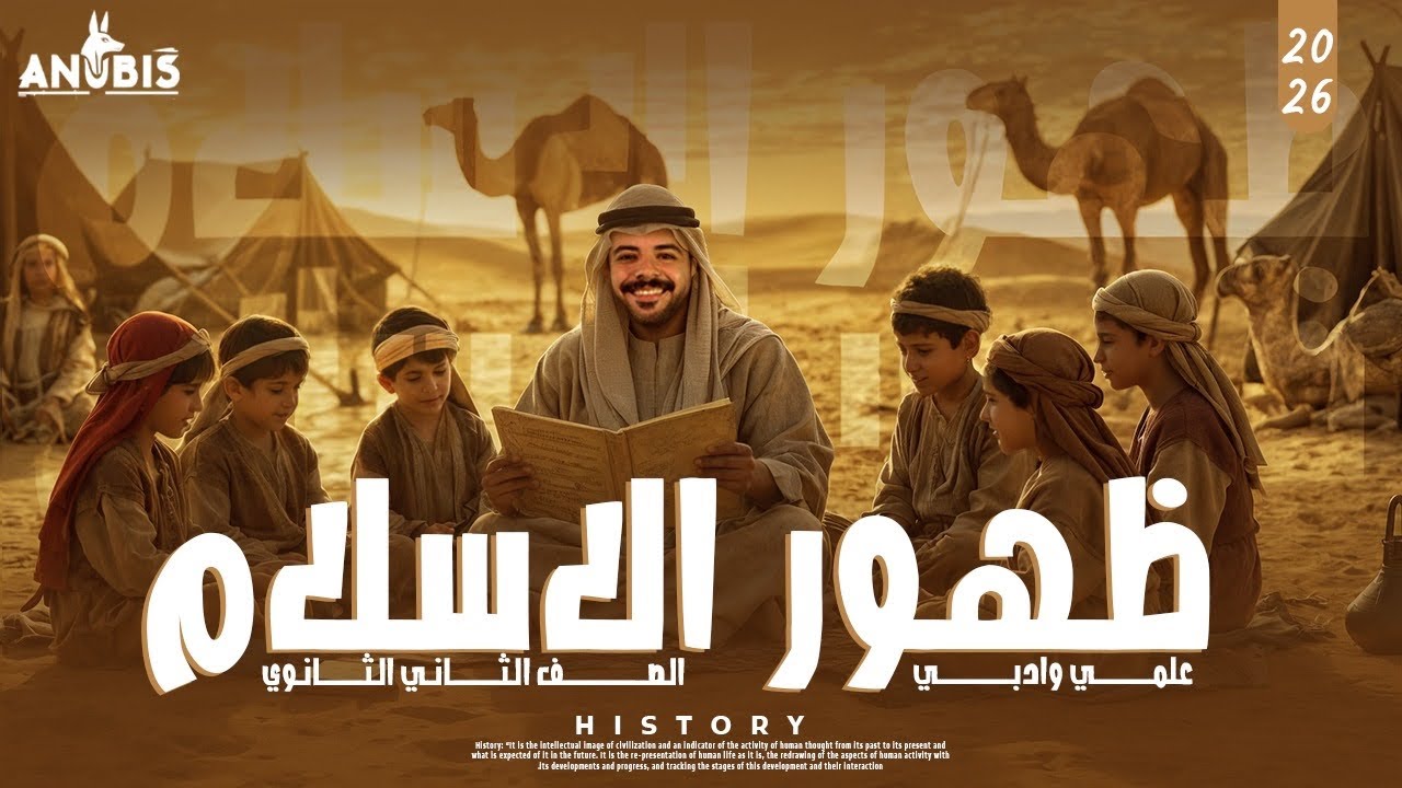 شرح الدرس التاني | ظهور الاسلام | التاريخ الوطني تانيه ثانويه 2026 - أنوبيس التاريخ
