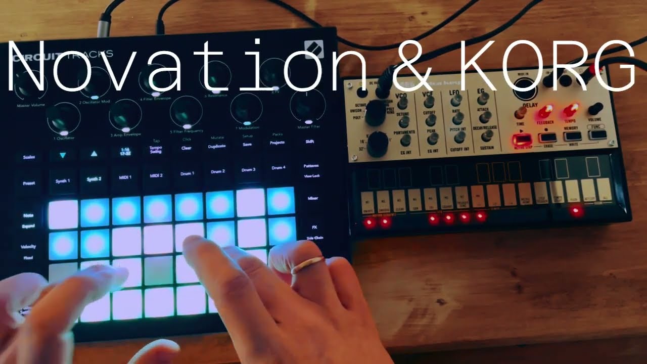Synchronizing Novation Circuit Tracks & KORG Volca Keys: New Wave duet