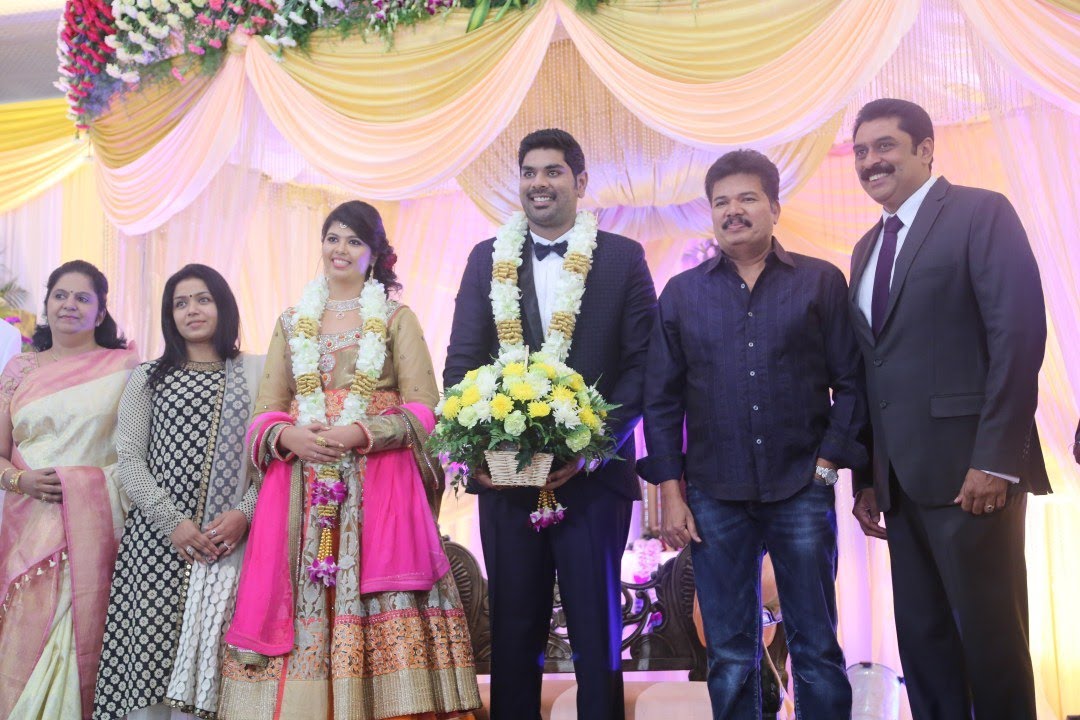 Ajay Ratnam Son Wedding Reception | Shankar | Prabhu Deva - BW