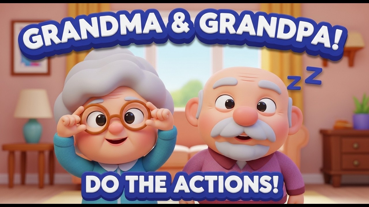 Grandmother's Glasses & Grandpa's Hat | Fingerplay Song for Kids | 247funlearn Nursery Rhymes