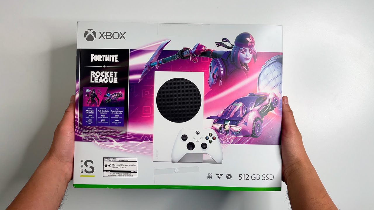Fortnite и Rocket League — комплект Xbox Series S | Распаковка и игровой процесс