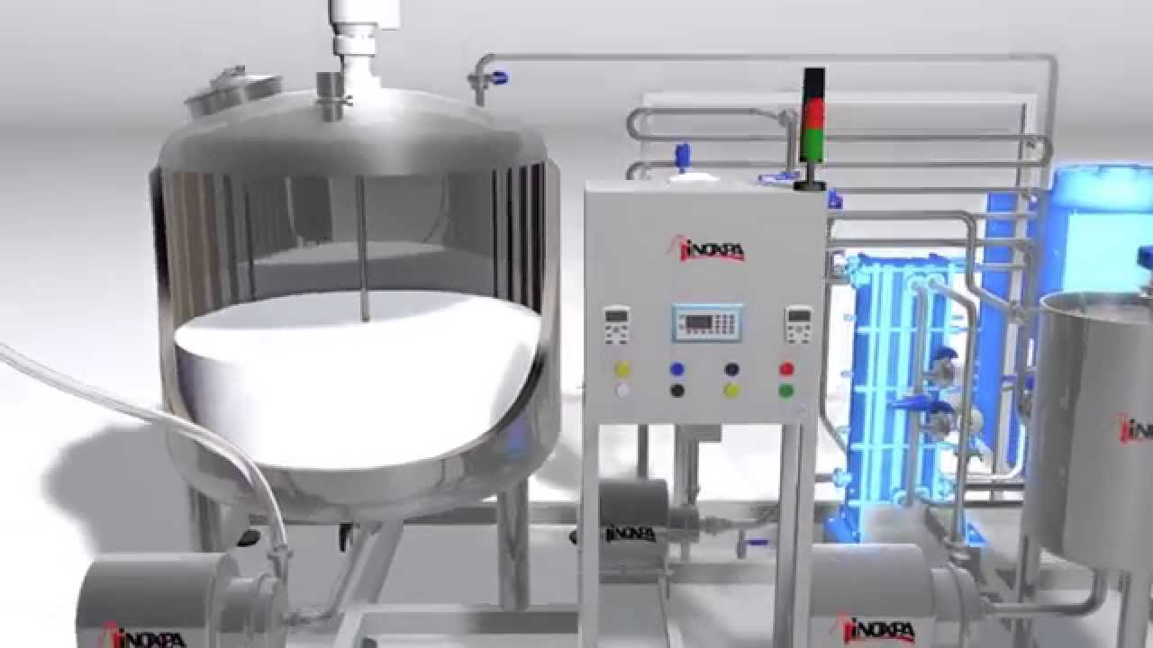 INOXPA DAIRY PRODUCT MANUFACTURING MINIPLANT WITH BLENDER AND RECEPTION UNIT