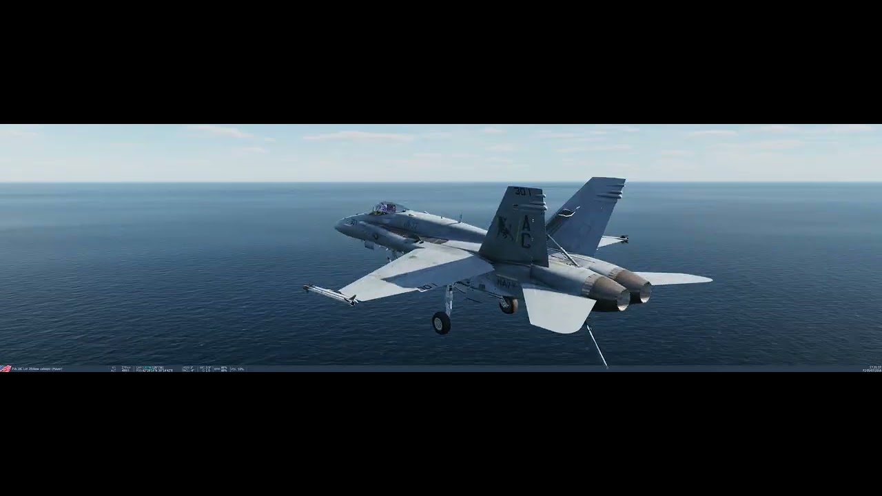 appontage Case I vue du porte avion, avec le son !!!;)