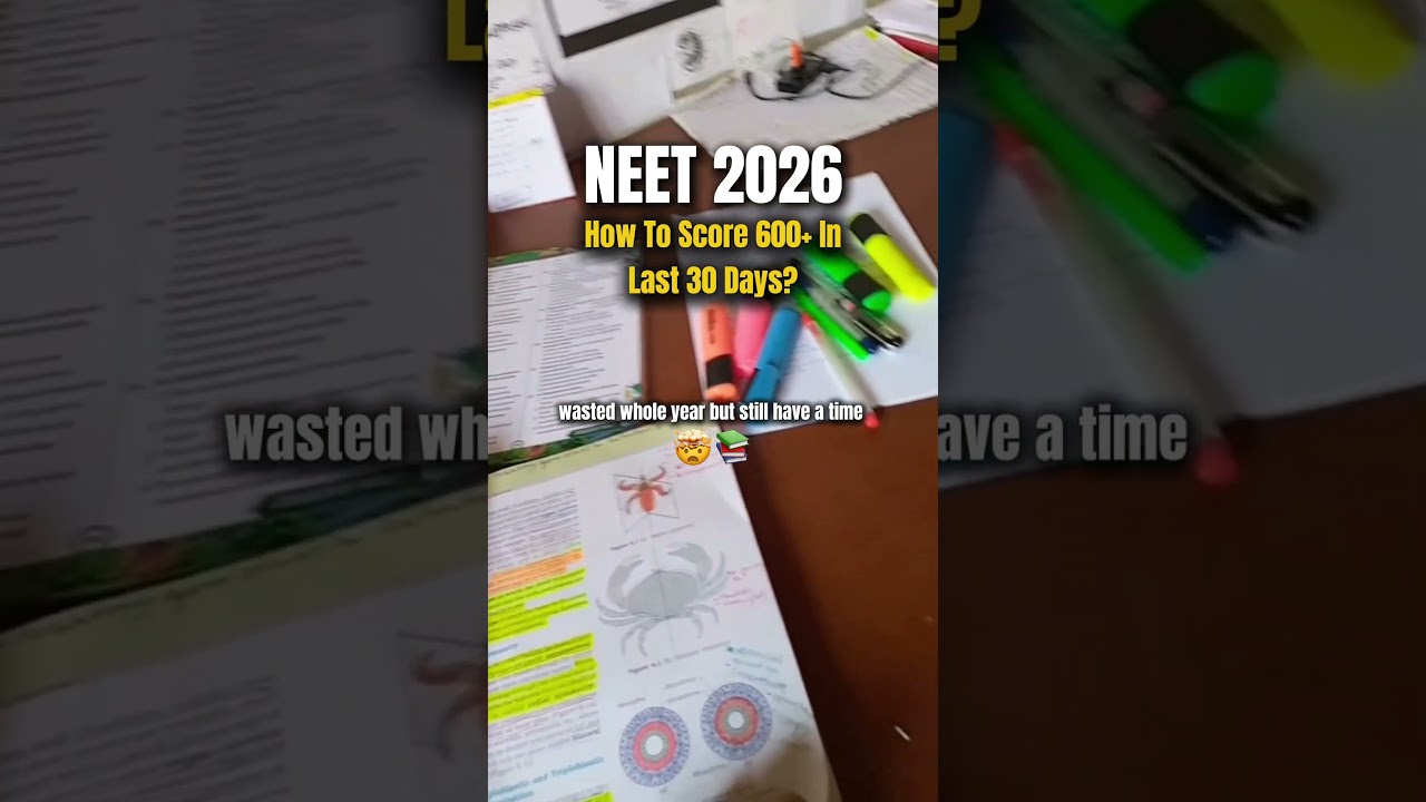Last 30 Days Strategy For Neet 2026 | 30 Days Neet Study Plan 2026 | Neet in 30 days #neet2026 #neet