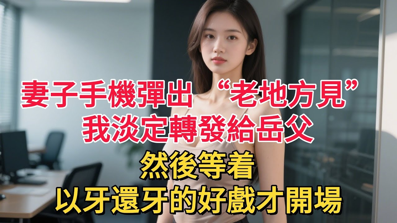 妻子手機彈出 “老地方見”，我淡定轉發給岳父，然後等着，以牙還牙的好戲才開場