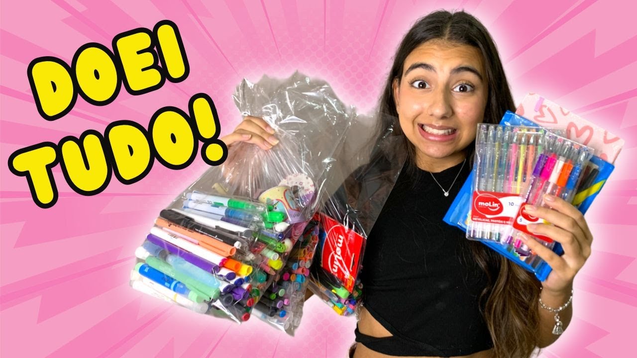 DOEI MEU MATERIAL ESCOLAR 2024 ! - Julia Moraes