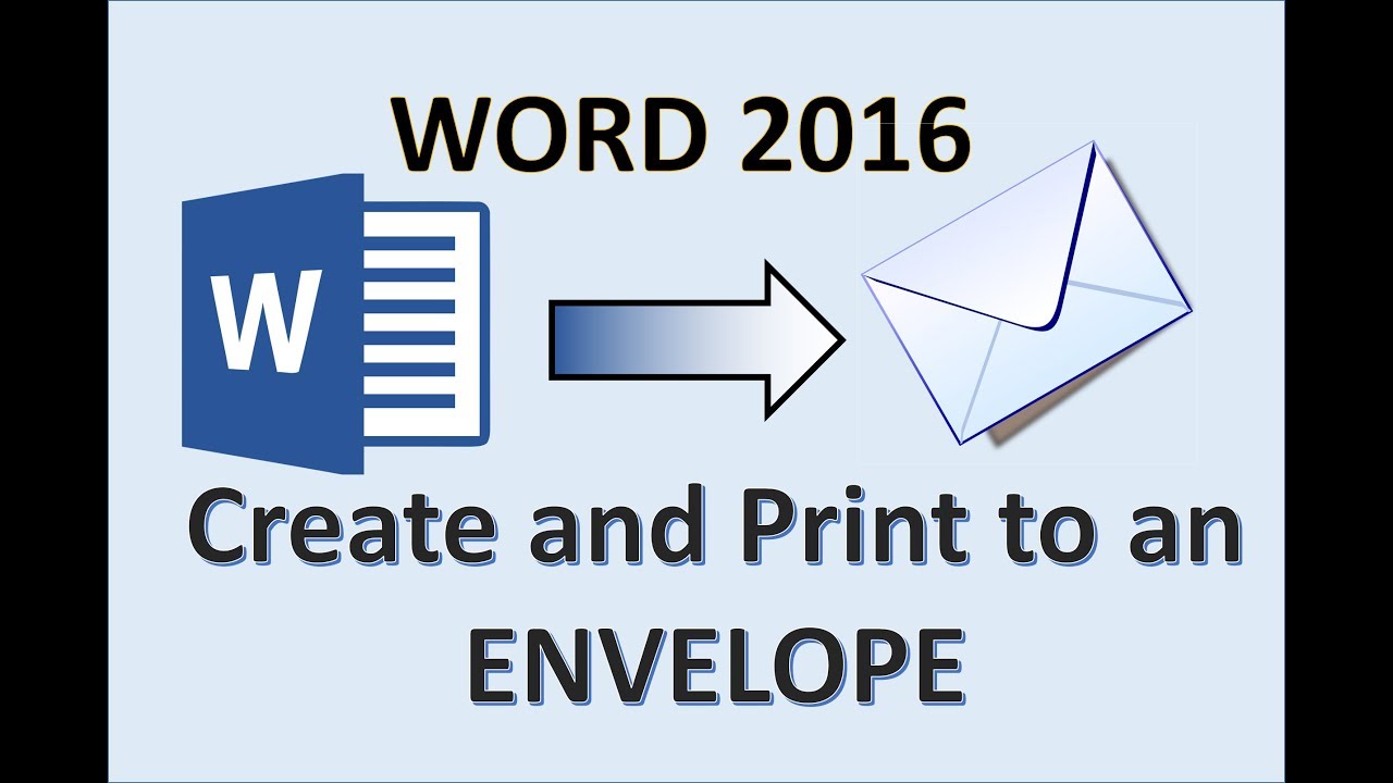 Word 2016 - Printing an Envelope - How To Print Address on Envelopes From Printer in HP Canon Epson