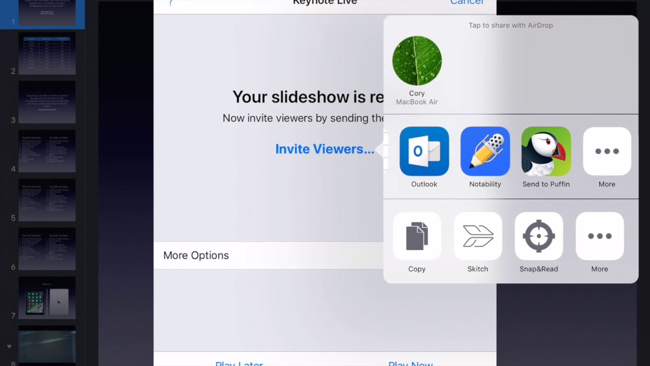 Keynote Live Tutorial