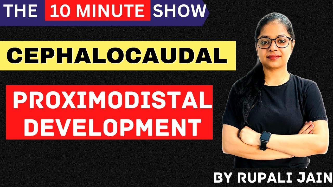 CEPHALOCAUDAL Proximodistal Development | CDP For All Exams | 10 Minute Show | By Rupali Jain
