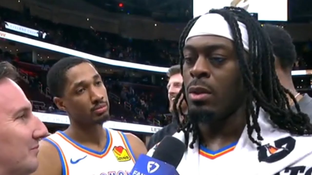 Luguentz Dort Interview | Oklahoma City Thunder vs Cleveland Cavaliers