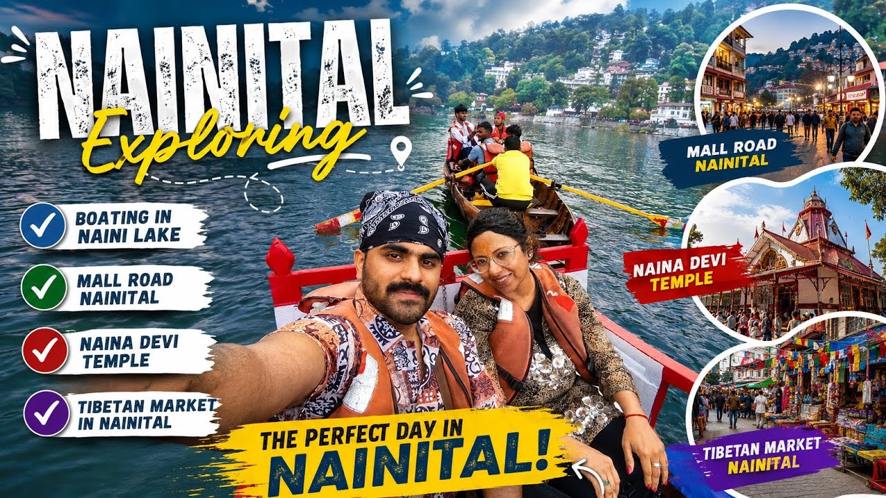 Nainital Vlog 2026 😍 | Naini Lake Boating, Naina Devi Temple & Mall Road Tour