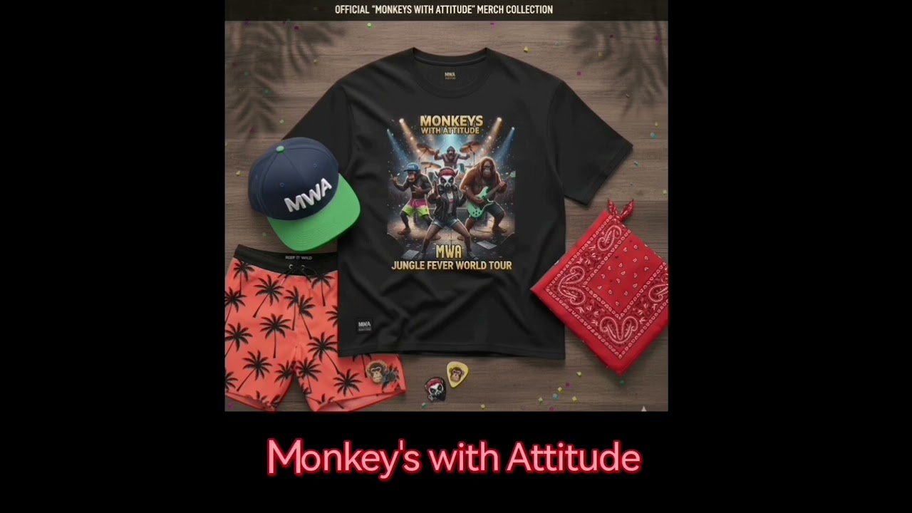 Monkey's with Attitude - Karamell 