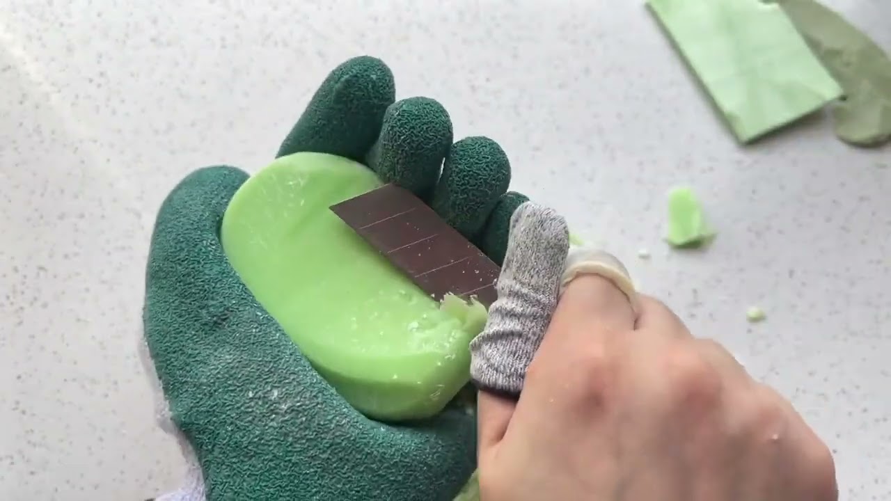 Oddly Satisfying Soap Carving | Crunchy Soap Cutting | No Talking ASMR 