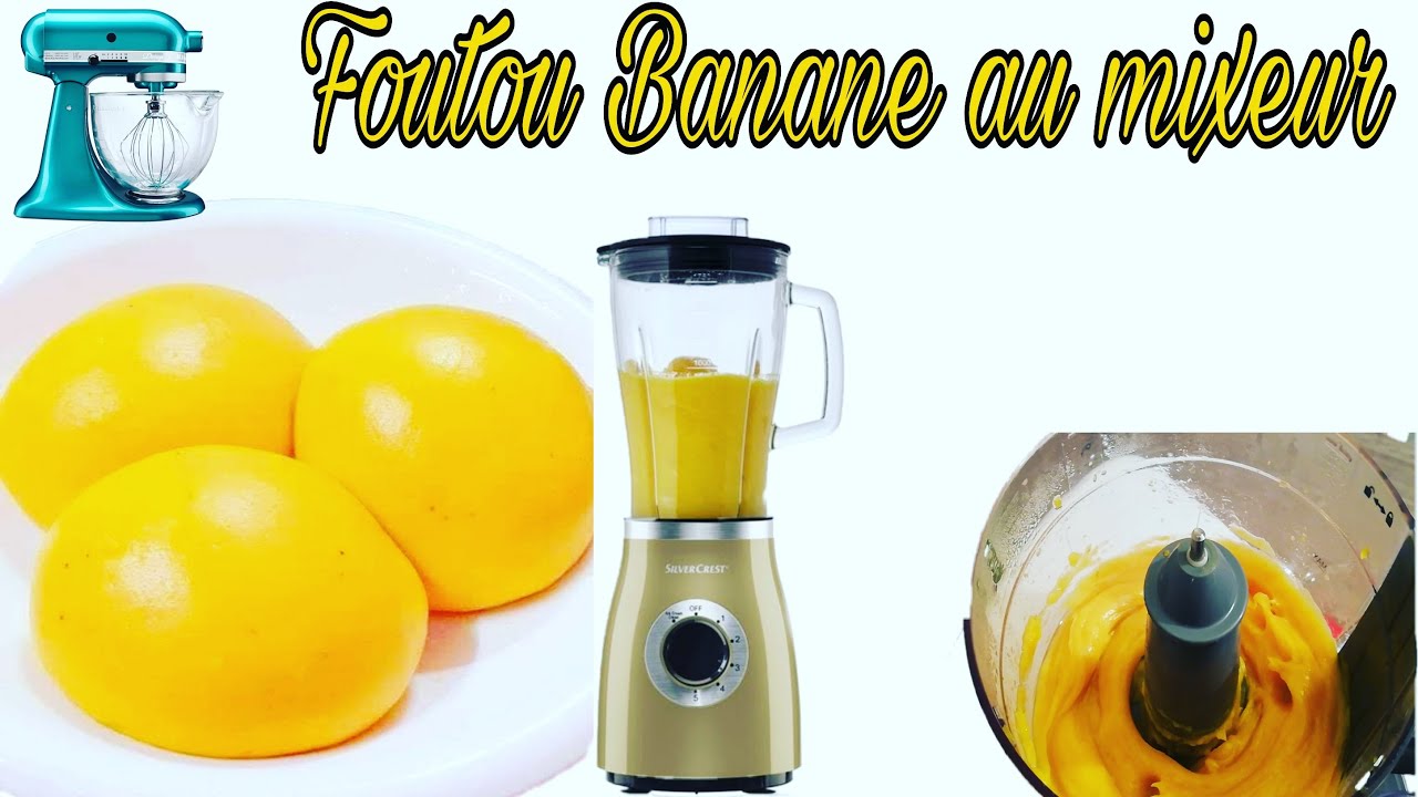 Foutou Banane au mixeur super facile et rapide avec seulement deux ingredients