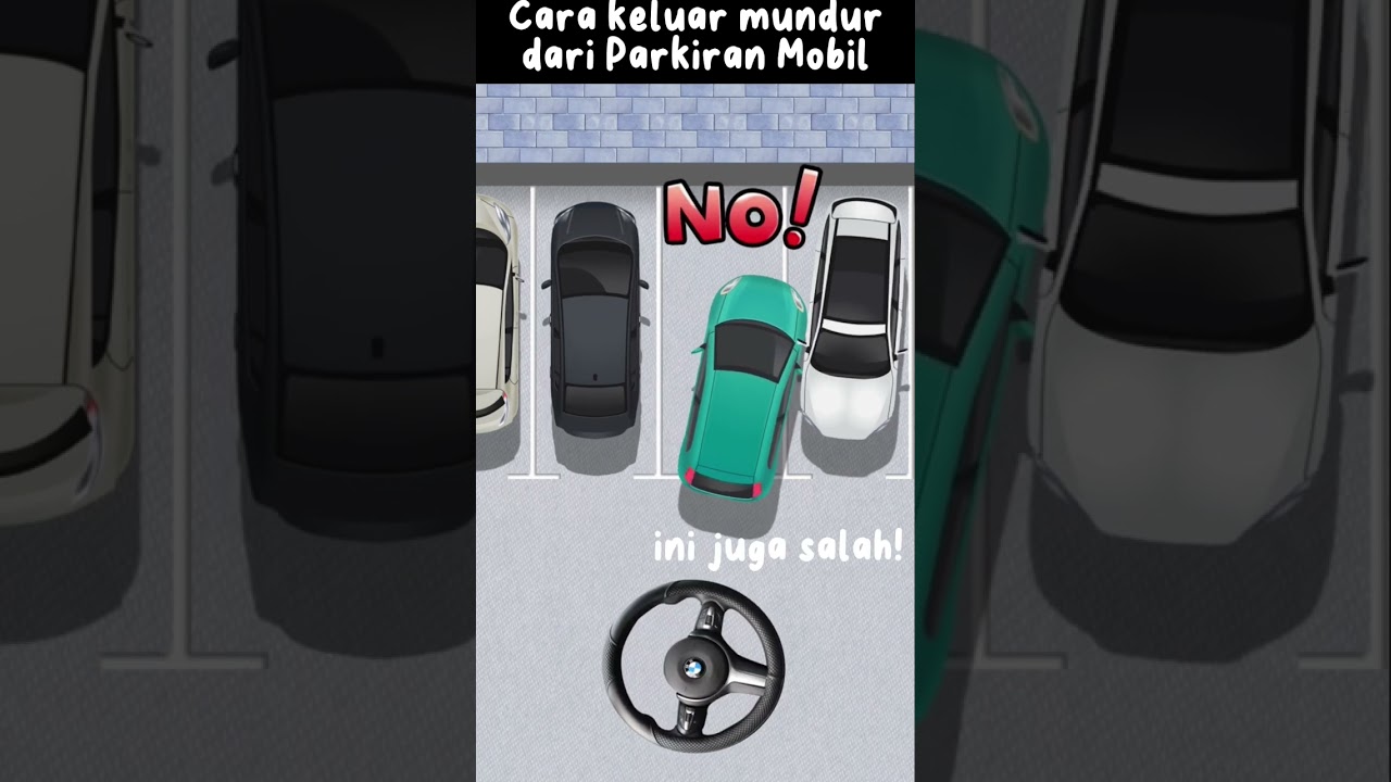 Tutorial keluar parkiran mobil mundur | driving out of parking space #car #driving #automotive
