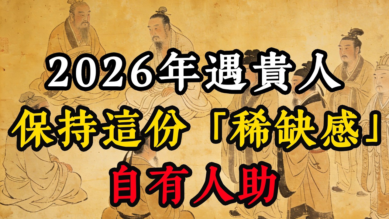 2026年遇貴人：保持這份「稀缺感」，自有人助#成功思维模式 #识人术 #人生感悟 #生意思维 #财商之道 #智慧 #成长型思维 #谋略