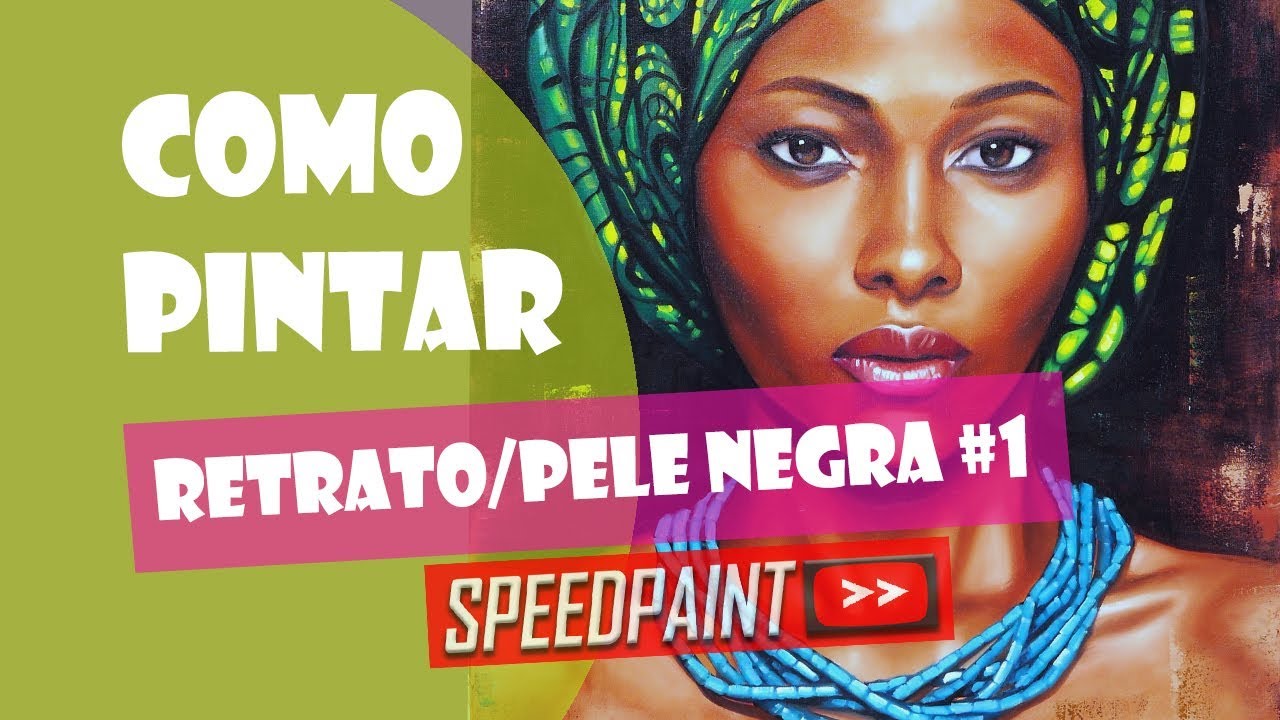 Como Pintar: Retrato/Pele negra 1 ( speedpaint )