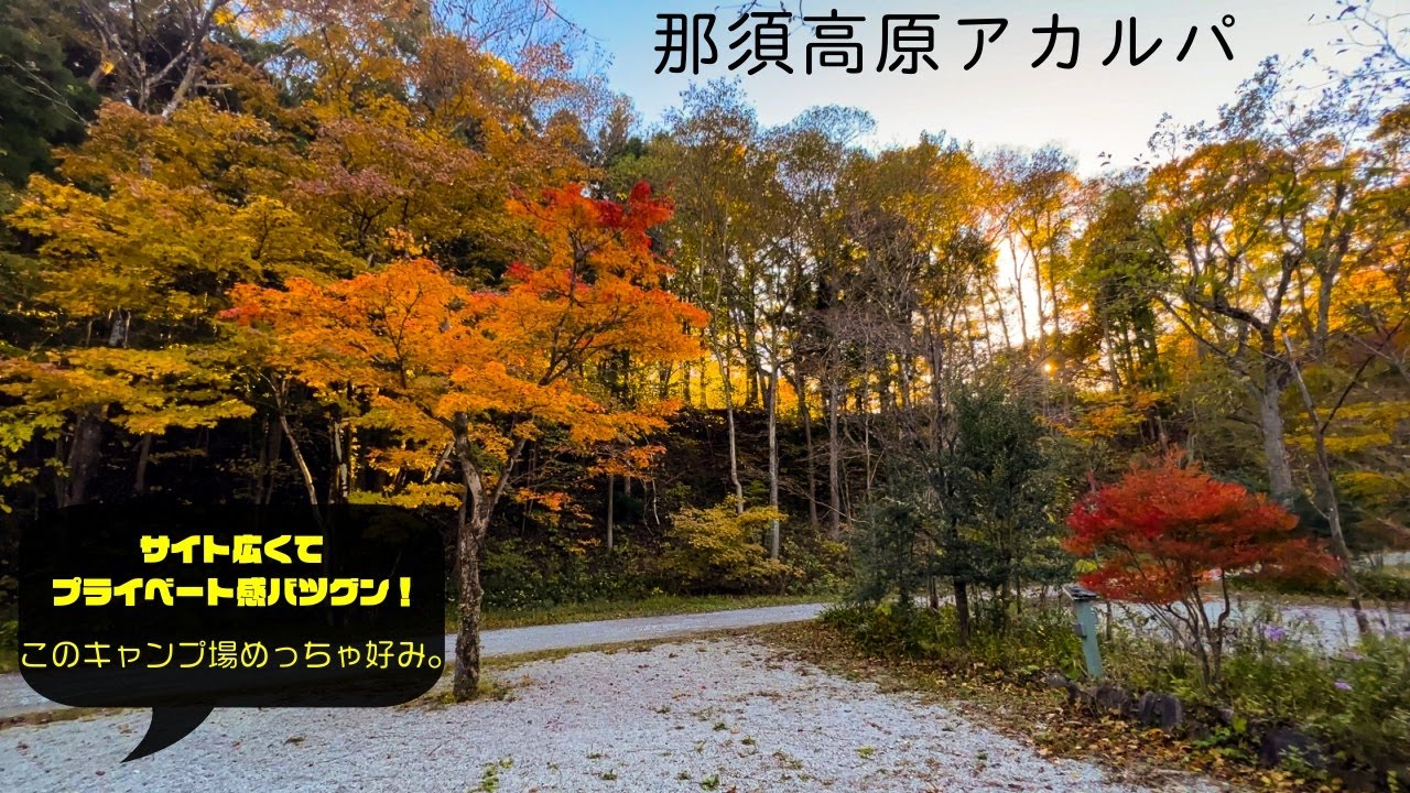 【那須高原アカルパ】好きなキャンプ場ランキングTOP10に入るかも？サイトが広くてプライベート感抜群のキャンプ場［栃木キャンプ場］