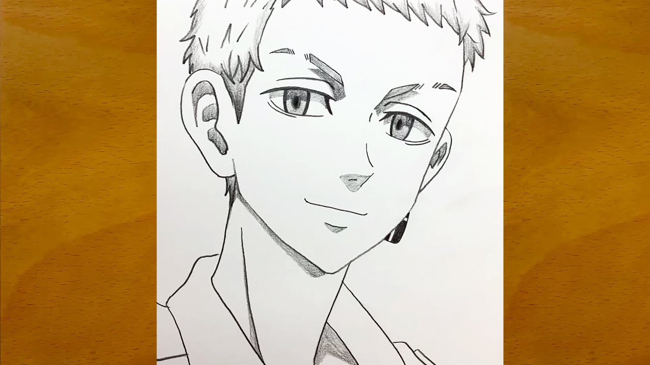How to draw Takashi Mitsuya from Tokyo Revengers