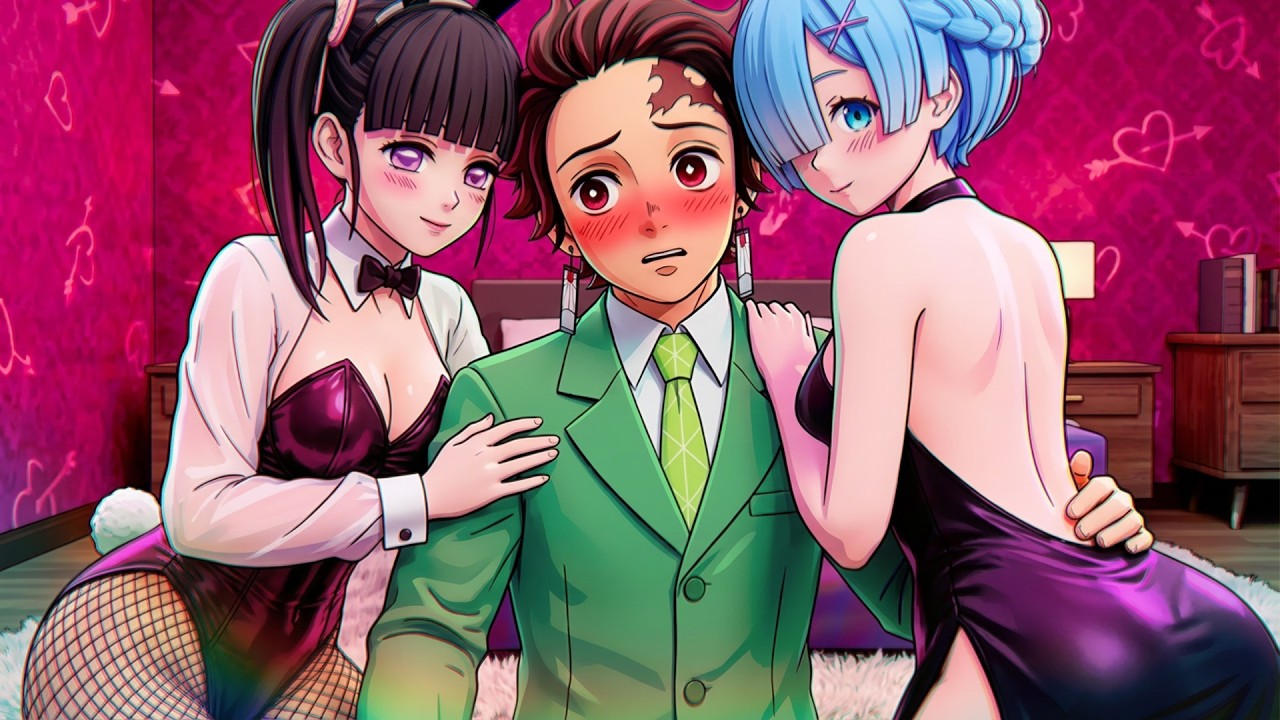 Tanjiro e Kanao VÃO a um Maid Café no Demon Slayer Vr