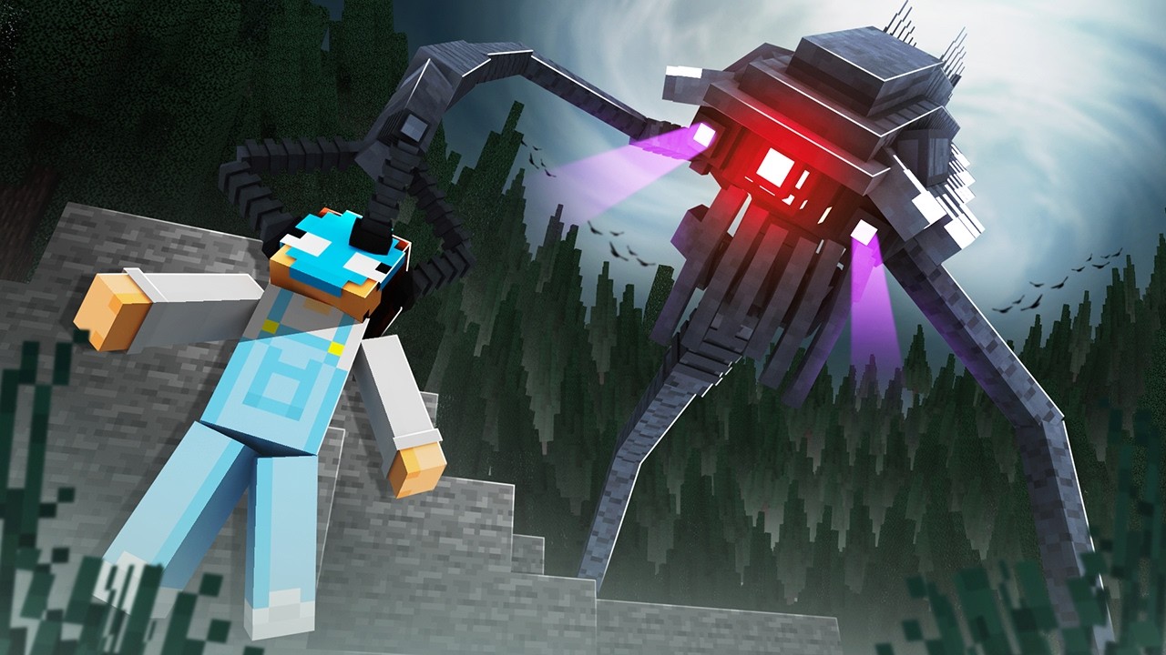 I Survived an ALIEN INVASION in Minecraft...