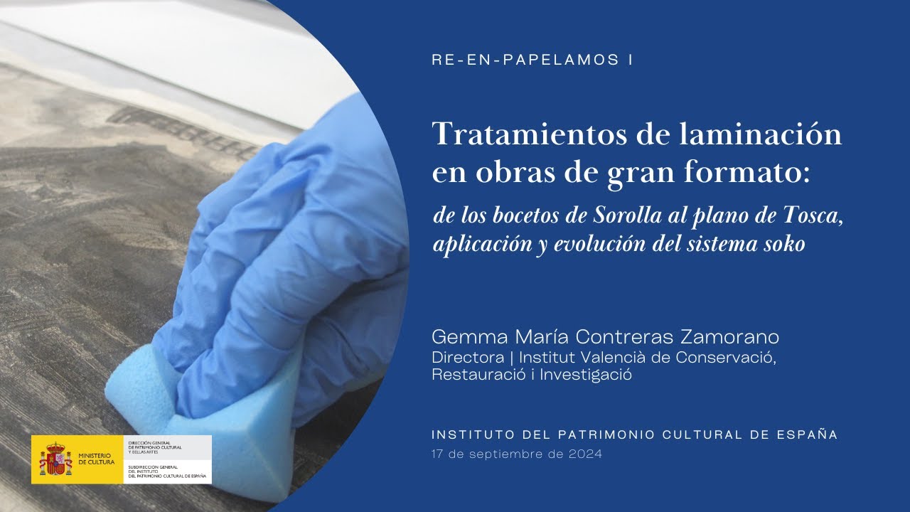 Gemma María Contreras. Tratamientos de laminación en obras de gran formato (4/16)