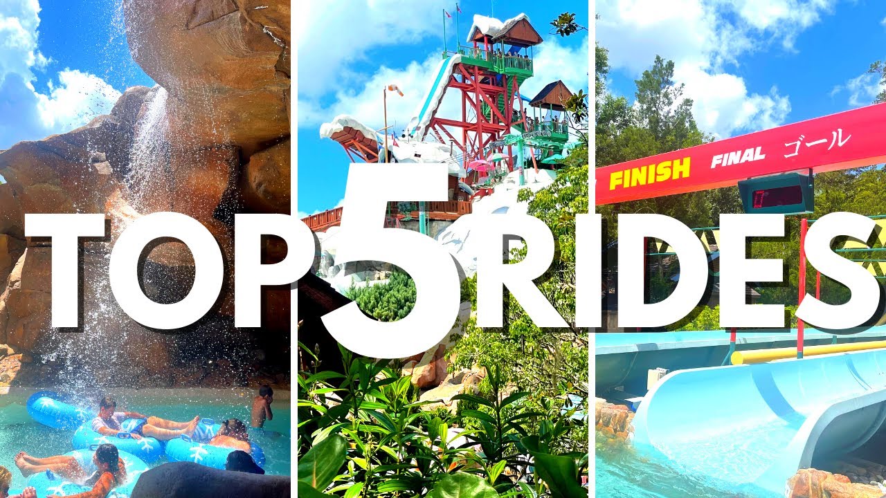 5 ЛУЧШИХ аттракционов в Blizzard Beach, которые стоит попробовать! (Аквапарк Disney) #shorts
