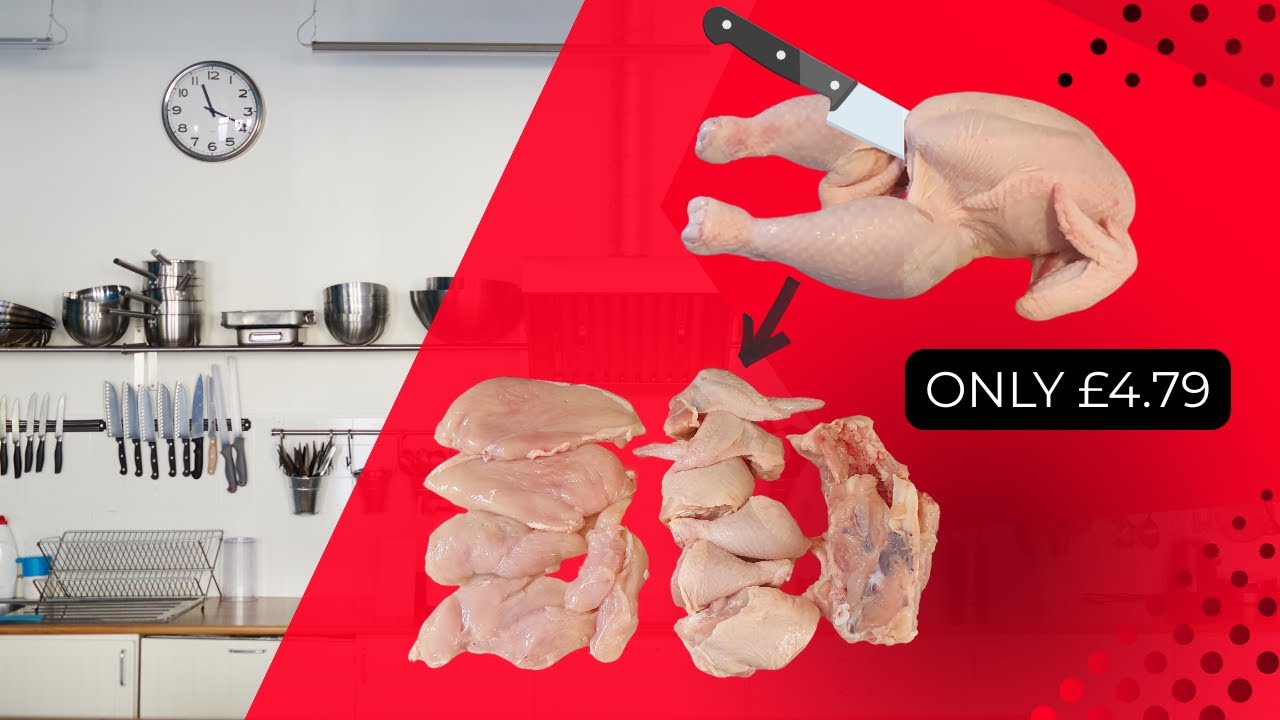 Learn how to cut a whole chicken into perfect portions and save money!