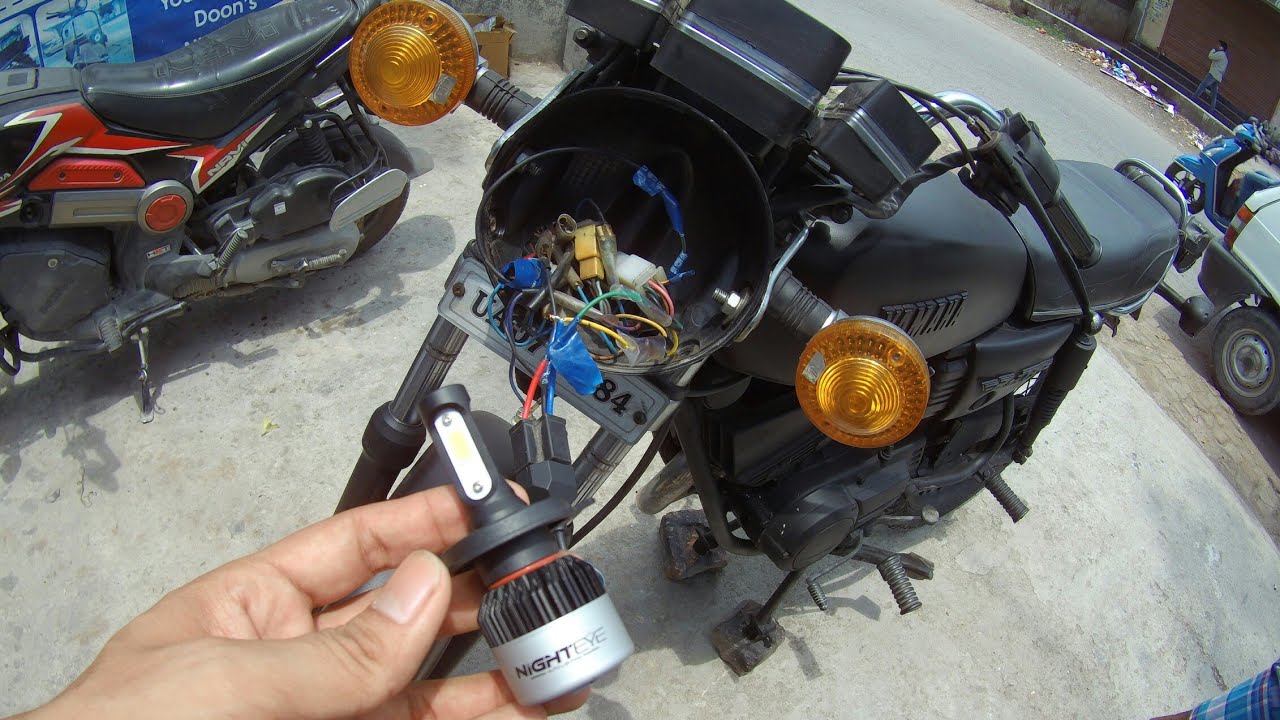 How to install nighteye led on Yamaha RX 100 & 135