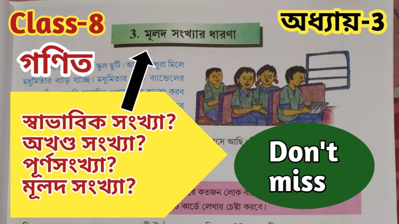 Class-8 Math//মূলদ সংখ্যার ধারণা// অষ্টম শ্রেণি গণিত// স্বাভাবিক সংখ্যা, অখন্ড সংখ্যা, পূর্ণ সংখ্যা