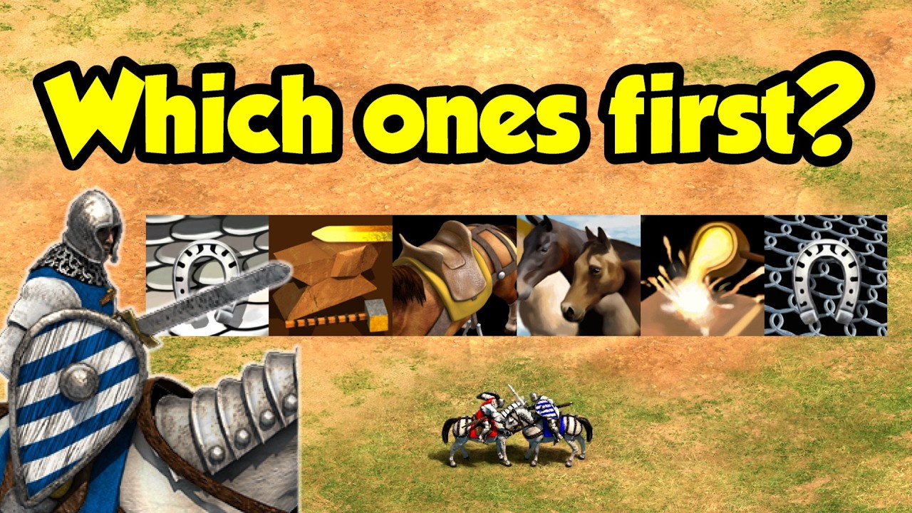 Which Knight upgrades are most important? (AoE2)